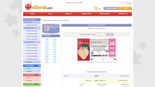 
                            11. elGordo.com - Last result of National Lottery
