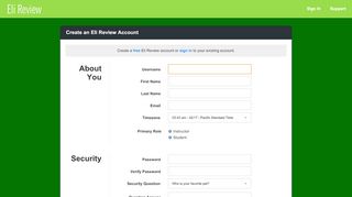 
                            4. Eli Review - Sign Up