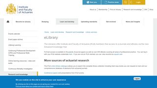 
                            5. eLibrary | Institute and Faculty of Actuaries