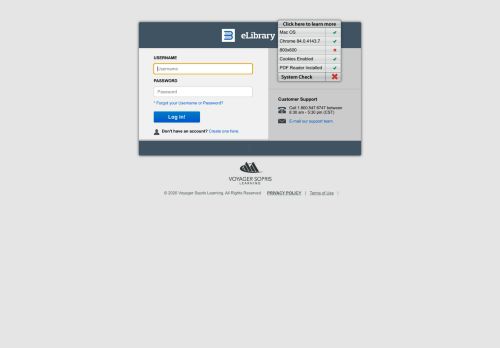 
                            12. eLibrary Login Page