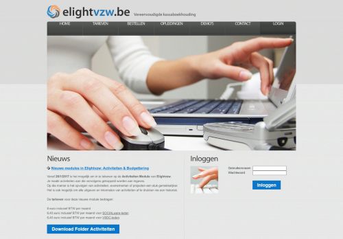 
                            3. Elightvzw.be: het boekhoudpakket voor uw VZW of vereniging| Log in