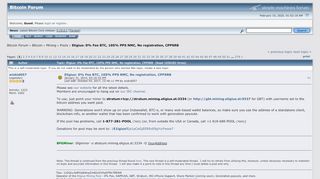 
                            3. Eligius: 0% Fee BTC, 105% PPS NMC, No registration, CPPSRB ...