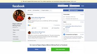 
                            4. Eligius (Bitcoin Mining Pool) - Página inicial | Facebook