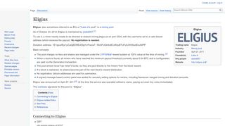 
                            4. Eligius - Bitcoin Wiki