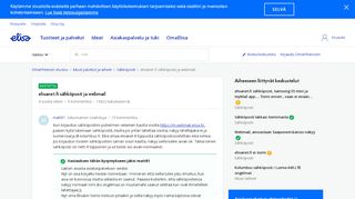 
                            11. elisanet.fi sähköposti ja webmail | OmaYhteisö