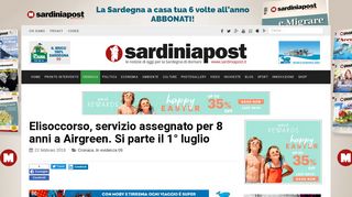 
                            11. Elisoccorso, servizio assegnato per 8 anni a Airgreen. Si parte il 1 ...