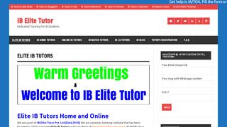 
                            10. Elite IB Tutors | IB home tutors | IB online tutors | Estd.2010