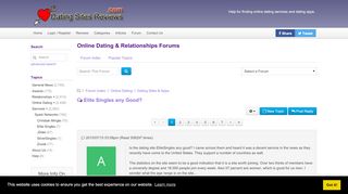 
                            11. Elite Singles any Good? - Dating Sites Reviews