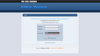
                            1. Elite Zones : Login