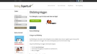 
                            6. EliteDating inloggen | Dating-Experts.nl