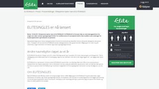 
                            3. Elitepartner bytter navn til ELITESINGLES | ELITESINGLES