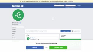 
                            4. EliteSingles - Startside | Facebook