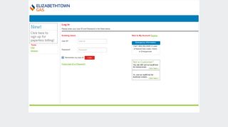 
                            11. Elizabethtown Gas :: Login