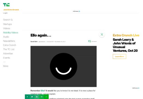 
                            4. Ello again… | TechCrunch