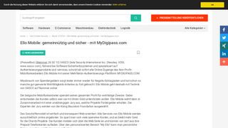 
                            6. Ello Mobile: gemeinnützig und sicher - mit MyDigipass.com - VASCO ...
