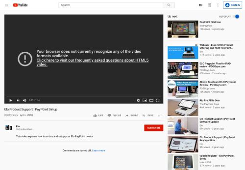 
                            4. Elo Product Support | PayPoint Setup - YouTube