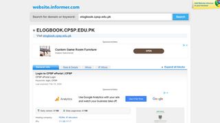 
                            10. elogbook.cpsp.edu.pk at WI. Login to CPSP ePortal | CPSP