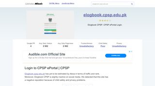 
                            9. Elogbook.cpsp.edu.pk website. Login to CPSP ePortal | ...
