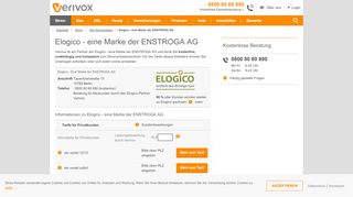 
                            4. Elogico: Strompreise im Überblick - Verivox