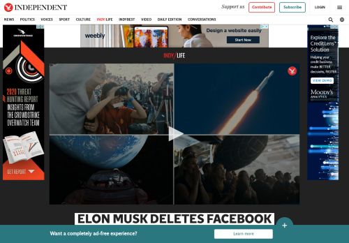 
                            13. Elon Musk deletes Facebook pages of SpaceX and Tesla after being ...