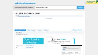 
                            7. elseif.rsg-tech.com at WI. DALEEL | LOGIN PAGE - Website Informer