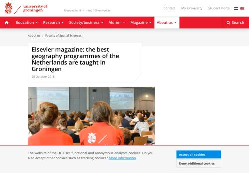 
                            13. Elsevier: Beste studies in geografie vind je in Groningen | Faculteit ...