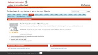
                            11. Elsevier - Publish Open Access for free or with a discount ...