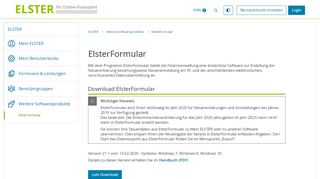 
                            2. ELSTER - ElsterFormular