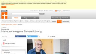 
                            6. Elster online - Meine erste eigene Steuererklärung - Stiftung Warentest