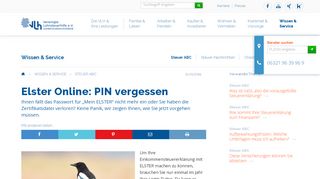 
                            10. Elster Online: PIN vergessen . VLH