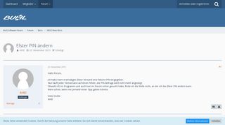 
                            12. Elster PIN ändern - WISO Mein Büro - Buhl Software Forum