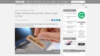 
                            4. Elster-Software für den Mac, Steuer-Apps im Test - Macwelt
