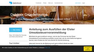 
                            10. Elster Umsatzsteuervoranmeldung ausfüllen - so geht's! | Debitoor