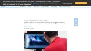 
                            11. Elster-Zertifikat muss rechtzeitig verlängert werden ...