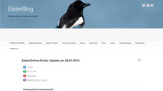 
                            5. ElsterOnline-Portal: Update am 28.07.2015 - ElsterBlog