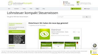 
                            9. ElsterSmart: Wir haben die neue App getestet! - Lohnsteuer Kompakt