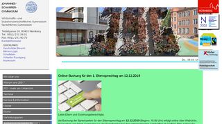 
                            4. Elternsprechtag Online-Anmeldung - Johannes-Scharrer-Gymnasium