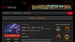 
                            13. Elysium – Nighthaven WoW Private Server - DKPminus