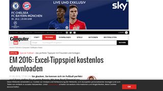 
                            8. EM 2016: Excel-Tippspiel kostenlos - COMPUTER BILD