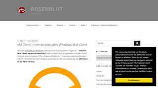 
                            12. eM Client – mein bevorzugter Windows Mail Client – rosenblut