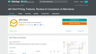 
                            10. eM Client Pricing, Features, Reviews & Comparison of Alternatives ...