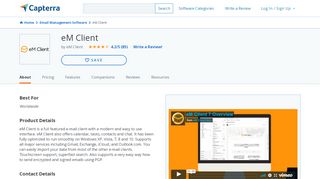 
                            11. eM Client Reviews and Pricing - 2019 - Capterra