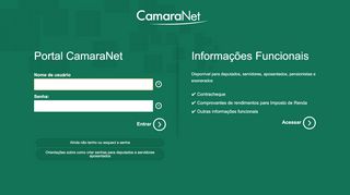 
                            2. Em manutenção — Portal da Câmara dos Deputados