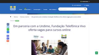 
                            9. Em parceria com a Undime, Fundação Telefônica Vivo oferta vagas ...