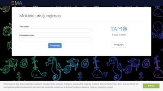 
                            5. EMA elektroninė mokymosi aplinka – Mokinio prisijungimas