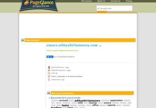 
                            5. Emacs.adityabirlamoney.com | PageGlance