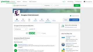 
                            7. Emagine Entertainment Employee Benefits and Perks | Glassdoor