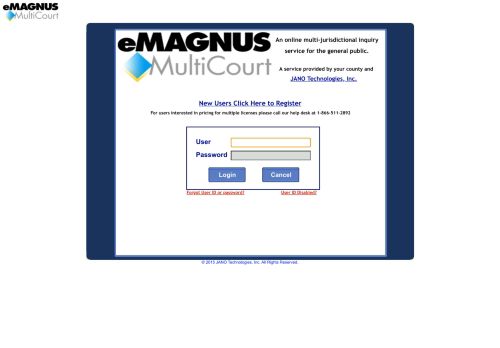 
                            13. eMagnus MultiCourt - Powered by JANO Technologies, Inc.