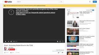 
                            6. Email - Accessing Student Email in the TDSB - YouTube