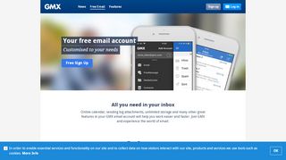 
                            12. Email Account @GMX | Register now Safe, easy & free